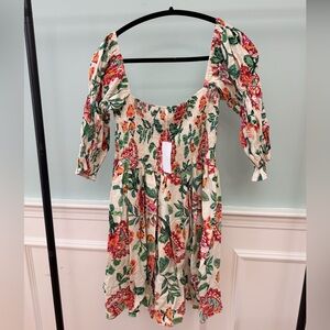 MISA Los Angeles Floral Smocked Dress